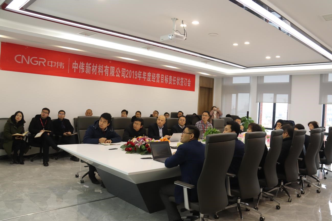 目标至上，砥砺前行——bv伟德源自英国始于1946新材料2019年度经营目标责任状签订仪式成功举行 