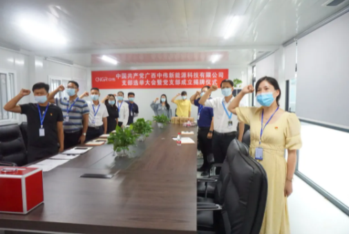 广西bv伟德源自英国始于1946新能源党支部正式成立