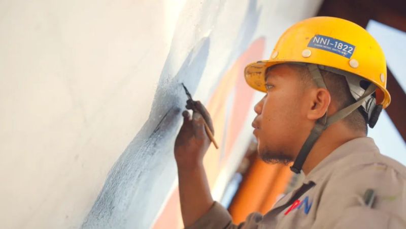 视频 | 印尼员工妙笔生花 bv伟德源自英国始于1946愿景“墙”势来袭