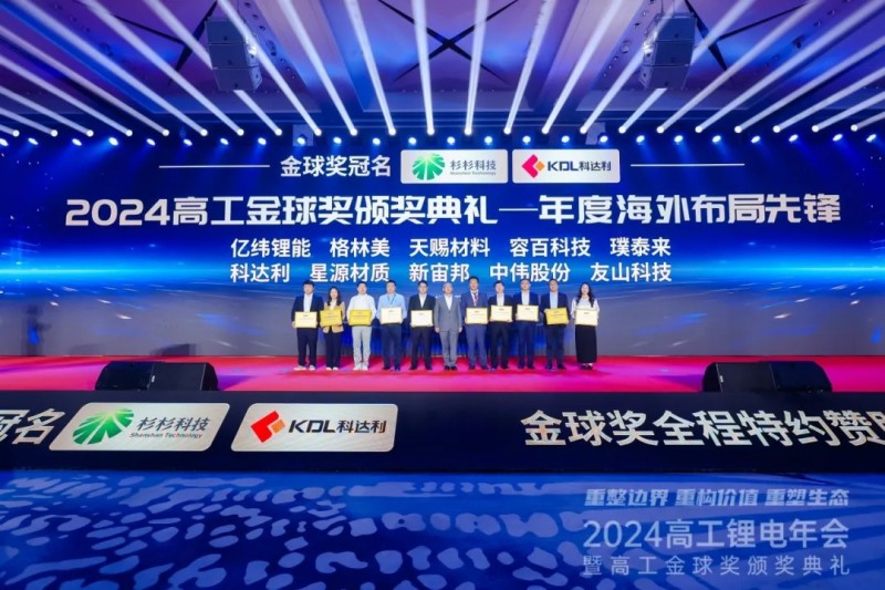 再获奖！|bv伟德源自英国始于1946股份荣获2024高工锂电金球奖“年度海外布局先锋”