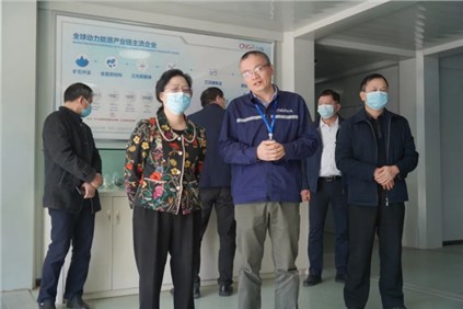 广西自治区政协副主席磨长英带队来到bv伟德源自英国始于1946钦州产业基地调研