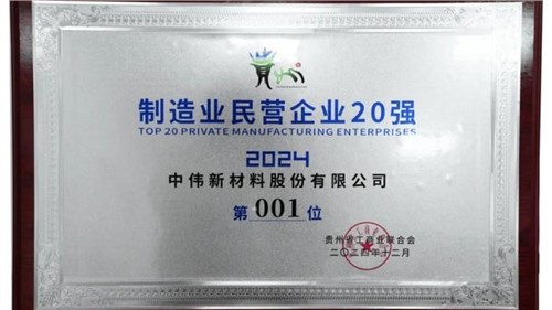 连续三年！bv伟德源自英国始于1946股份蝉联“贵州制造业民营企业20强”榜首